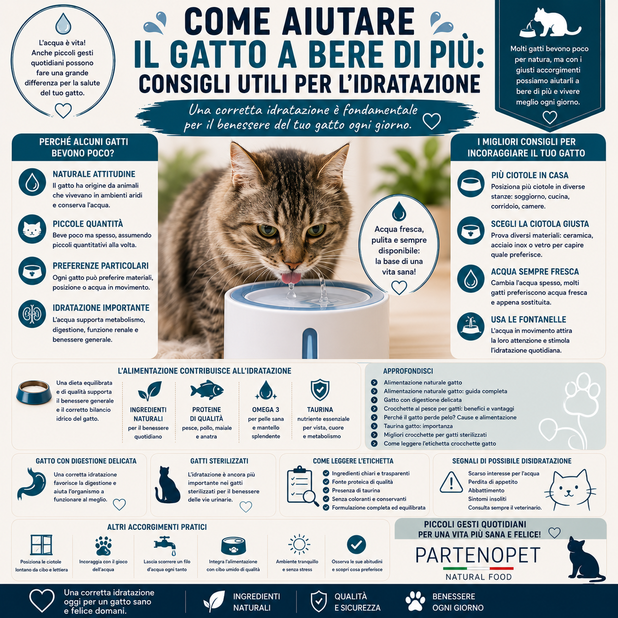 Come Aiutare il Gatto a Bere di Più