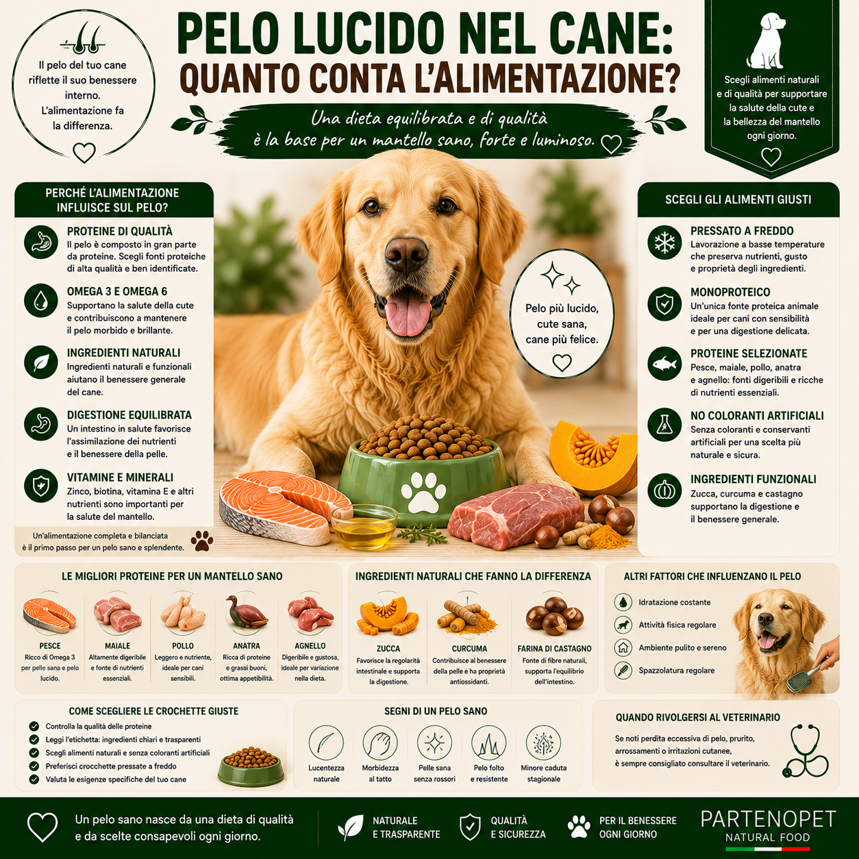Pelo Lucido nel Cane: Quanto Conta l'Alimentazione?