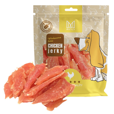 Petto di Pollo Morbido per Cani MERSJO 500 g – Snack con 92% Pollo