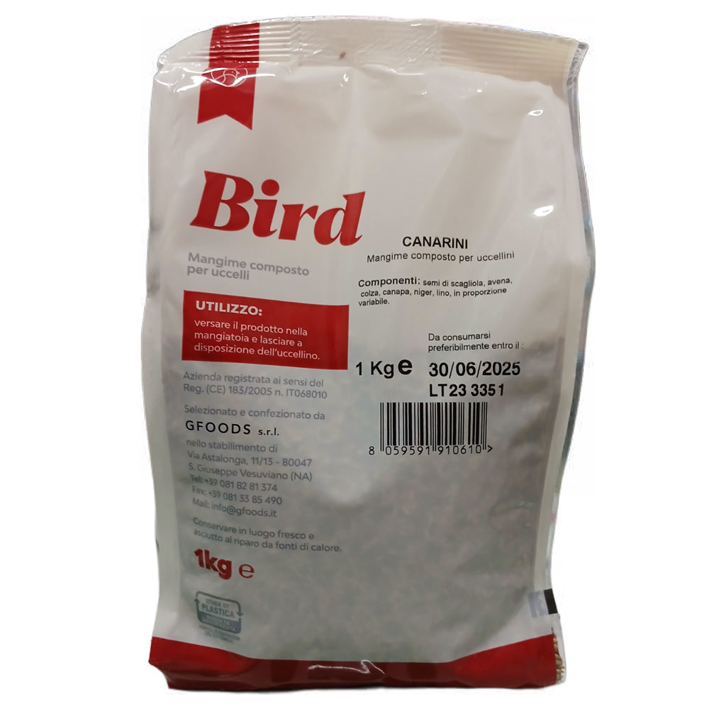 Busta di semi per canarini Agria Bird da 1 kg