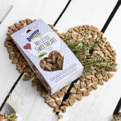 Snack a forma di cuoricini con timo marca Bunny
