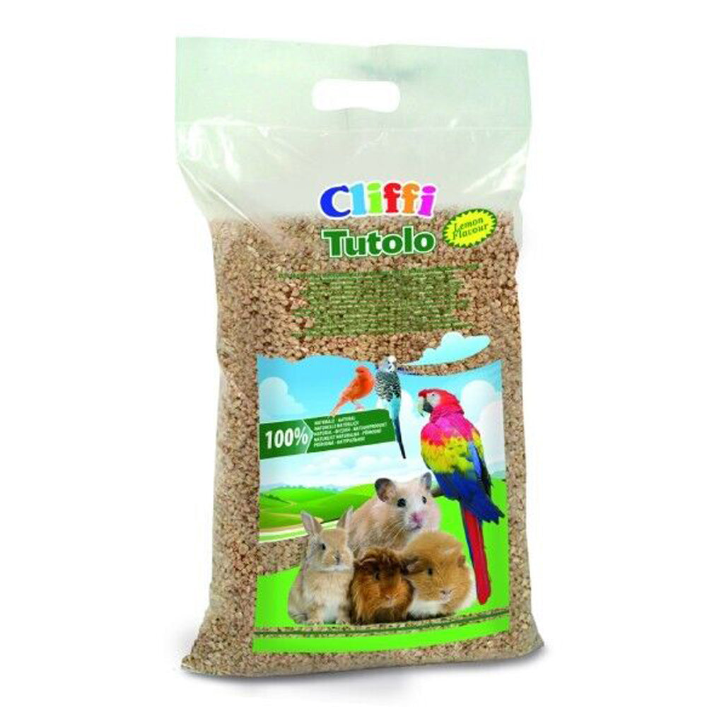 Cliffi Tutolo Lettiera Vegetale Biodegradabile per Roditori Rettili Uccelli 8L - Partenopet