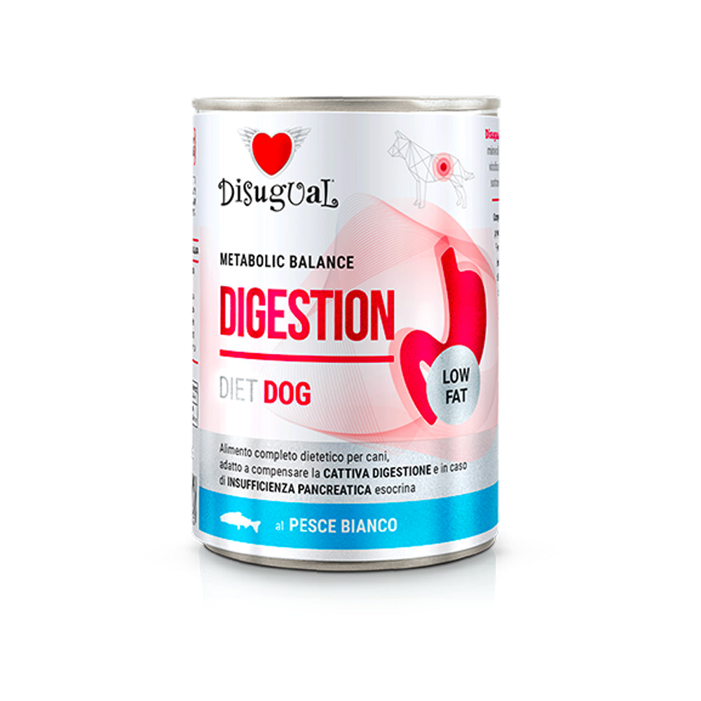 Disugual Digestion Low Fat Alimento per Cani con Pancreatite 400 g - Partenopet