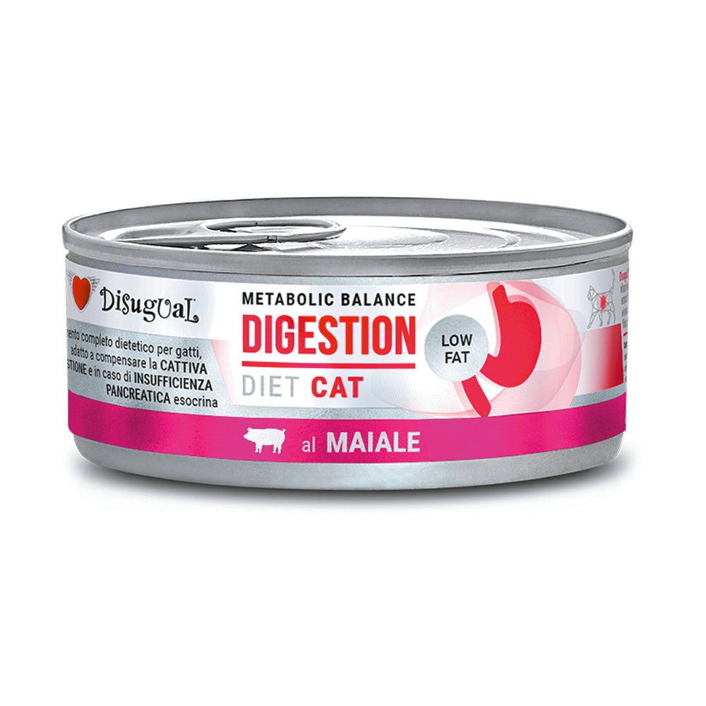 Scatoletta di alimento umido per gatti con pancreatite Disugual Digestion Cat 85 g