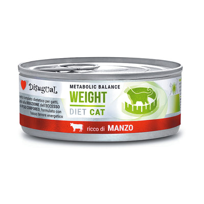 Scatoletta di alimento umido per gatti in sovrappeso Disugual Weight da 85 g