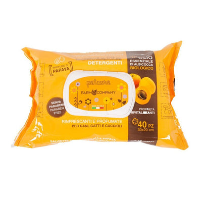 Confezione di salviette con albicocca a papaya confezione da 40 salviette