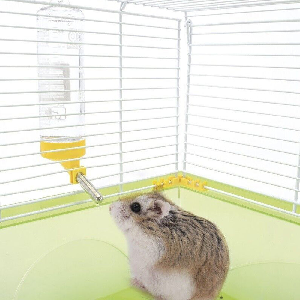 Beverino per gabbie roditori con punta in acciaio