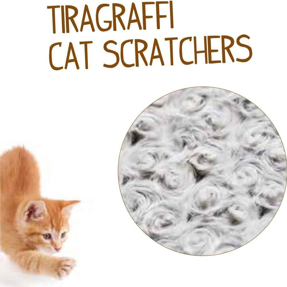 Imac Iris Tiragraffi in Sisal con Basi Ricoperte in Peluche Tiragraffi per Gatti - Partenopet