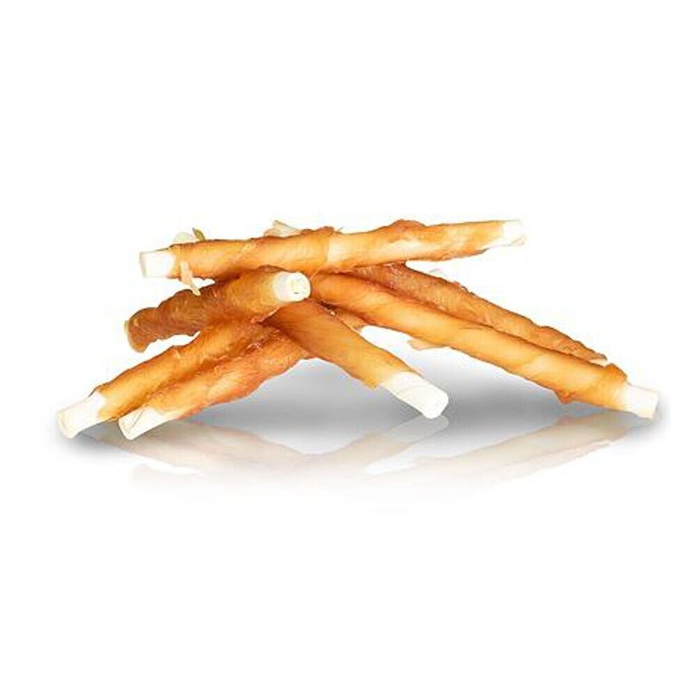 Snack per cani sticks di pelle i bufalo con pollo essiccato Kid Dog da 250 g