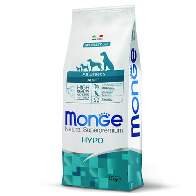 Busta di crocchette per cani con sensibilità alimentari con salmone e tonno Monge