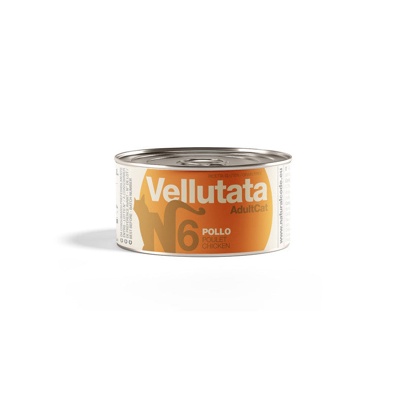 Natural Code Vellutata 06 Pollo alimento umido complementare naturale per gatti adulti 85 g senza glutine