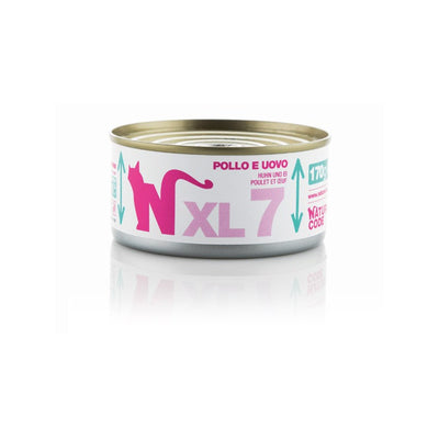 Natural Code XL07 Pollo e Uovo alimento complementare per gatti adulti lattina 170 g