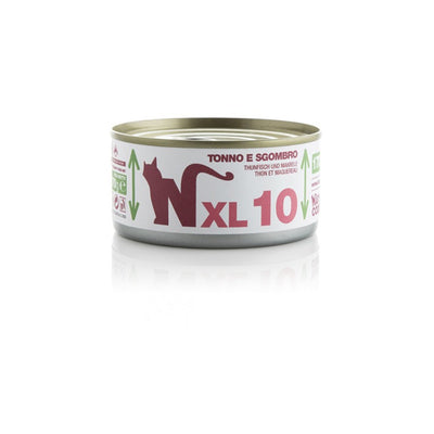 Natural Code XL10 Tonno e Sgombro alimento umido complementare per gatti adulti lattina da 170 g Partenopet.