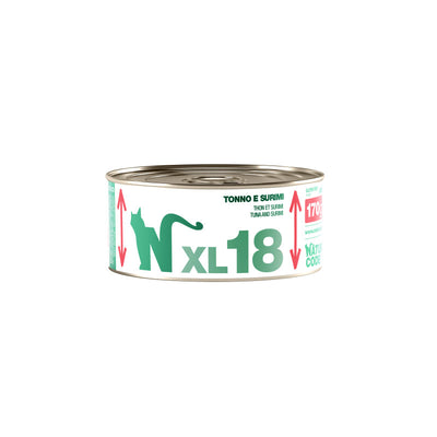 Natural Code XL18 Tonno e Surimi 170 g alimento complementare per gatti adulti in lattina disponibile su Partenopet.