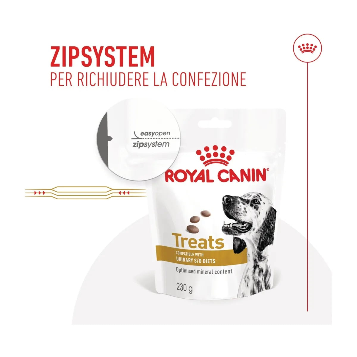 Busta di snack per cani con problemi urinari Royal Canin Treats Urinary S/O da 230 g