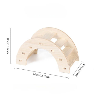 Altalena e Dondolo in Legno per Criceti e Roditori | Giochi Naturali