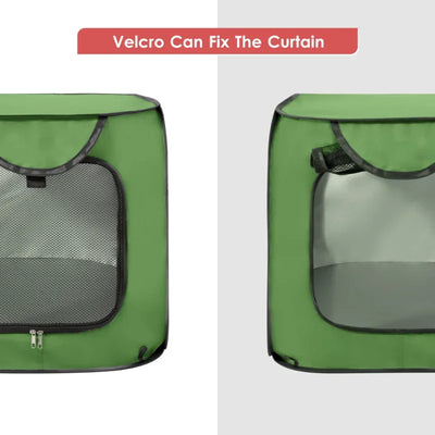 Trasportino Auto Pieghevole per Cani e Gatti 91 cm - Box Pop-Up da Interno e Esterno - Cuccia da Viaggio Portatile