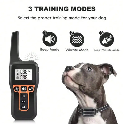 PaiPaitek PD-529V Collare Addestramento Cane Senza Scossa con Telecomando | Beep e Vibrazione