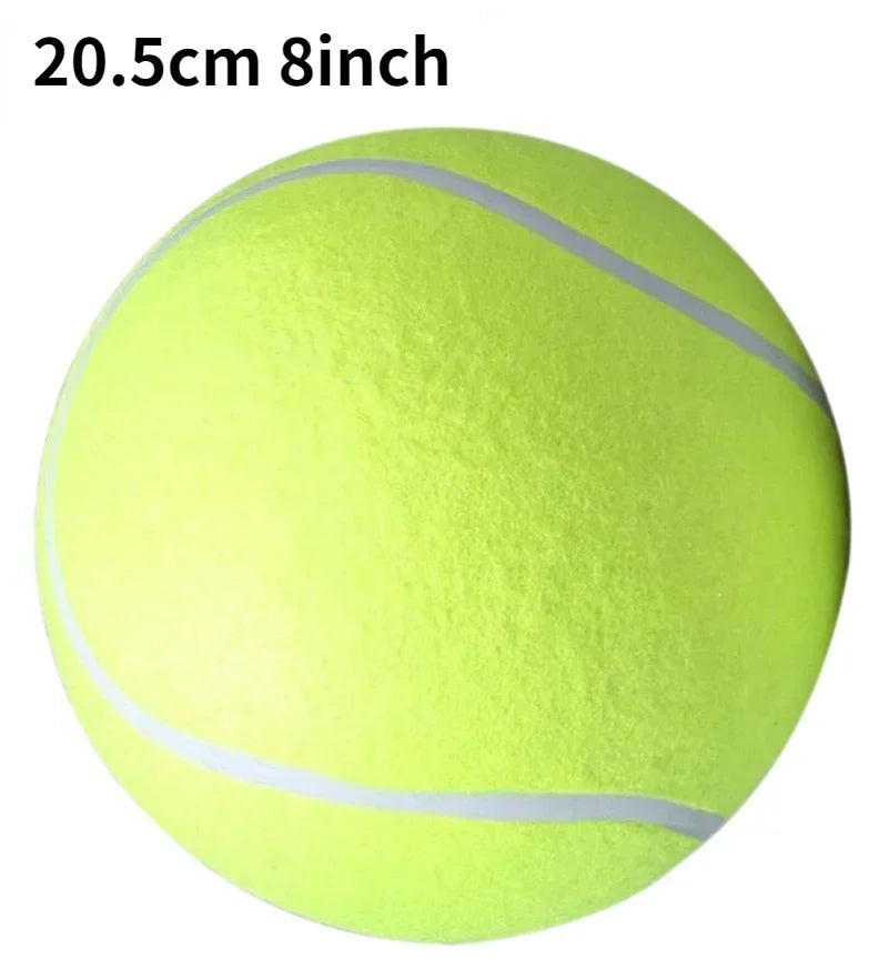 Palla da Tennis Gigante per Cani 18/20,5/24 cm – Gioco Resistente per Cani di Taglia Media e Grande