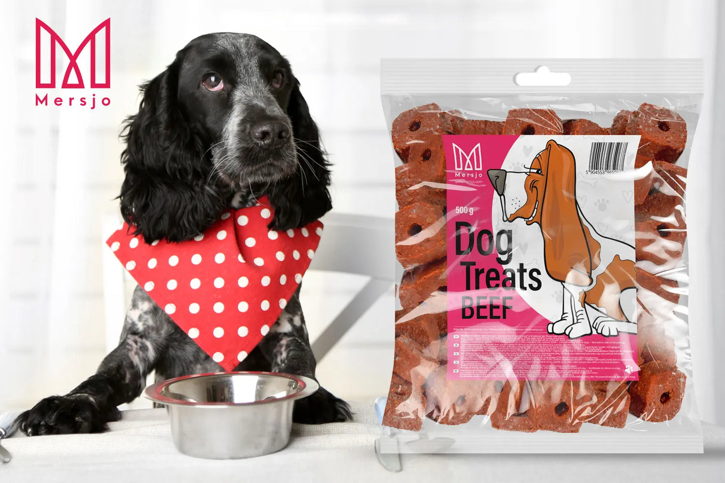 Anelli Snack con Manzo per Cani MERSJO 500 g – Premio e Ricompensa