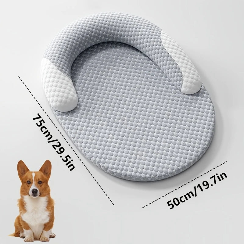 Cooling Dog Bed Oval – Cuccia Refrigerante Ovale per Cani e Gatti, Letto Rinfrescante ad Alta Dissipazione di Calore con Cuscino Ergonomico e Fodera Lavabile