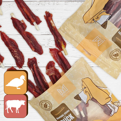 Bastoncini Masticativi per Cani con Anatra Mersjo 500 g – 61% Anatra