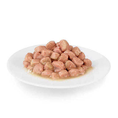 Bustina di alimento umido per gatti bocconcini in salsa di tonno Trainer da 85 g