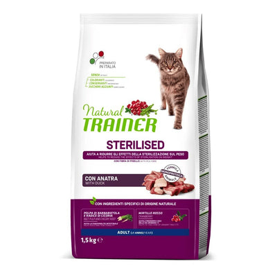 Busta di crocchette per gatti sterilizzati con anatra