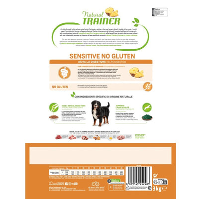 Busta di crocchette per cani al maiale Trainer Sensitive da 3 kg