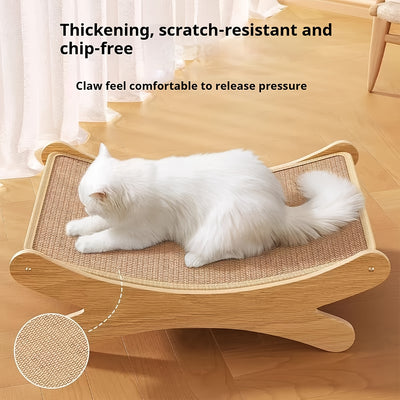 Tiragraffi in Sisal per Gatto 49x32 cm | Tappeto Gioco e Relax - Partenopet