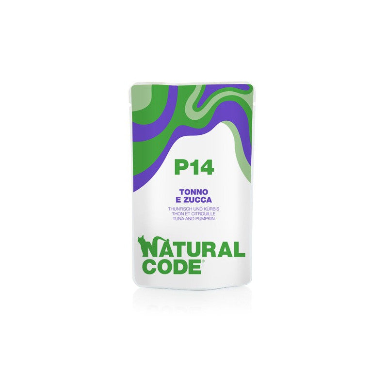 Natural Code P14 Tonno e Zucca - Alimento per Gatti Adulti 70 g