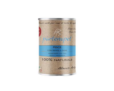 Partenopet Alimento Umido per Cani Grain Free Pesce con Patate e Olive 400 g - Partenopet