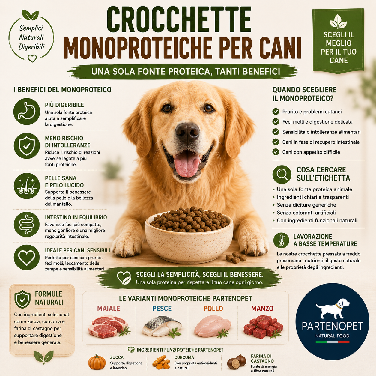 Crocchette Monoproteiche per Cani: Benefici e Vantaggi