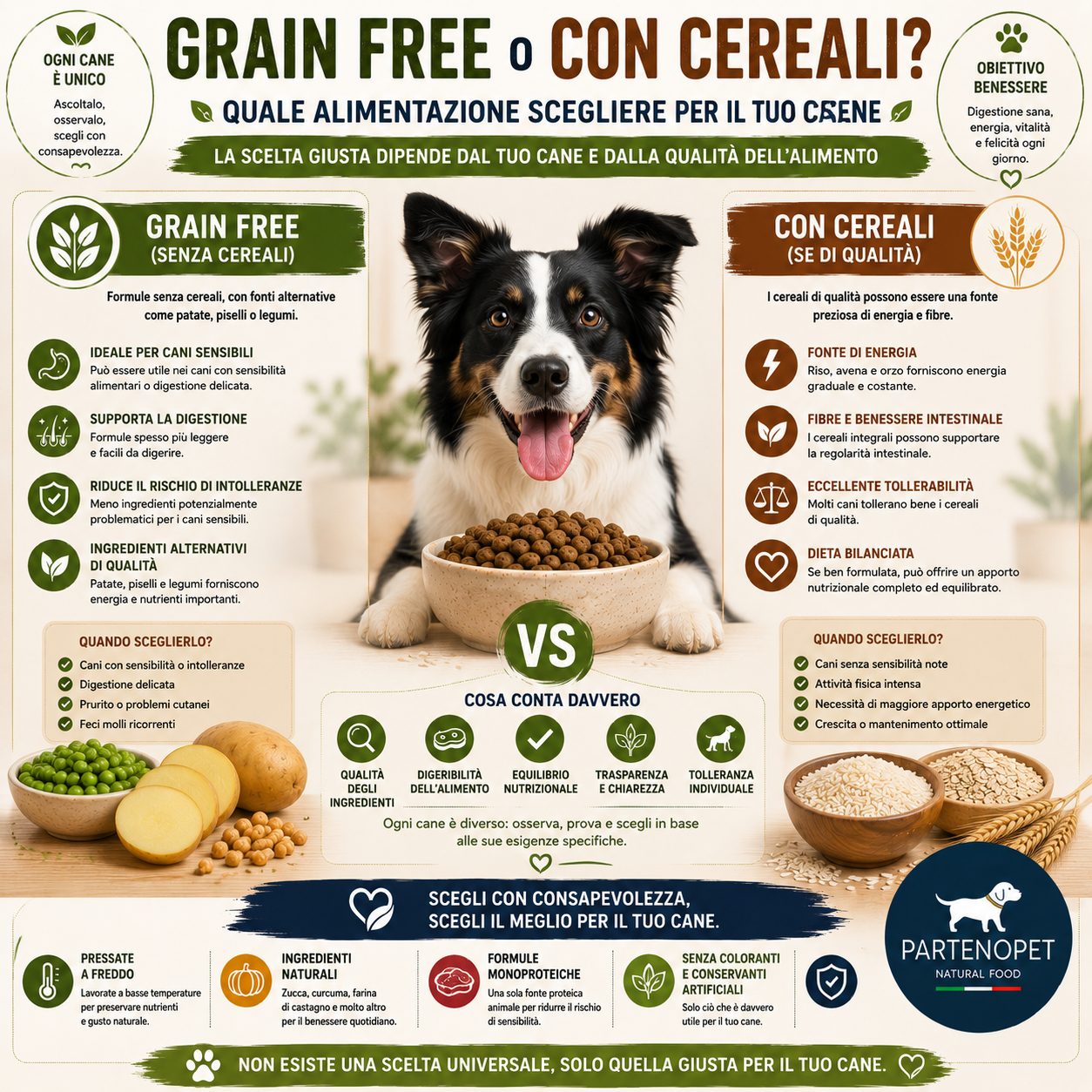 Grain Free o Con Cereali
