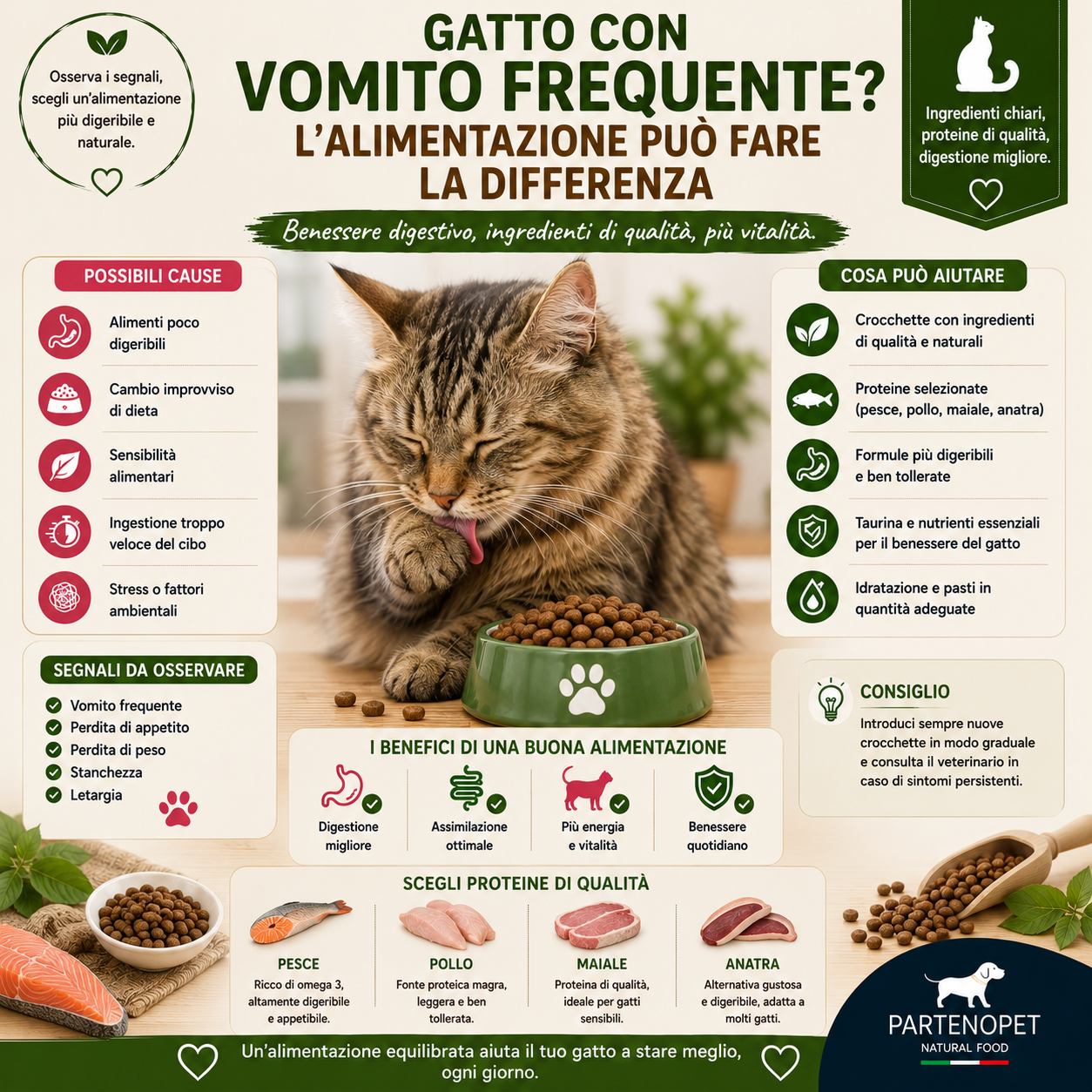 Gatto con Vomito Frequente