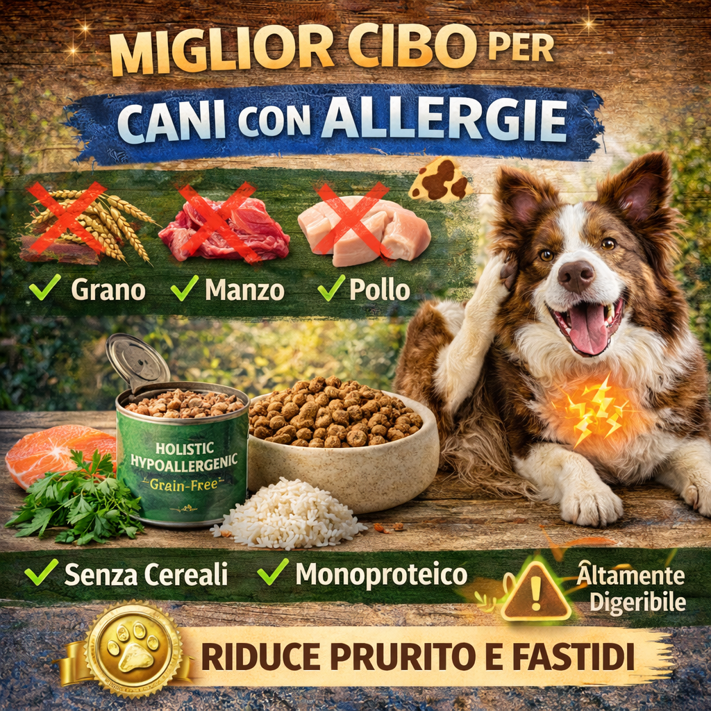 Miglior cibo per cani con allergie: guida definitiva