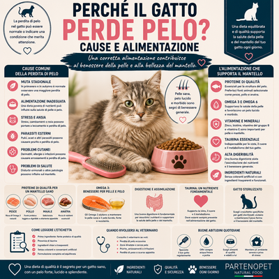 Perché il Gatto Perde Pelo? Cause e Alimentazione