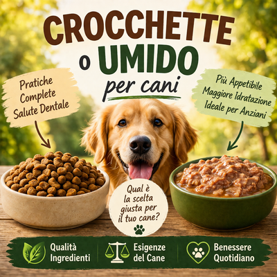 Crocchette o umido per cani