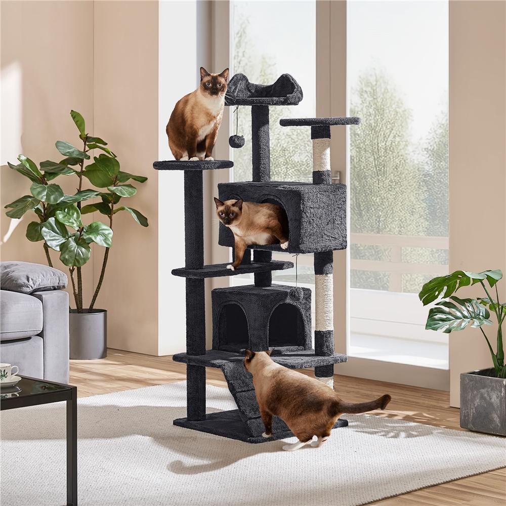 Albero Tiragraffi Multilivello con Cuscini, Cucce e Giochi | S / M / L - Partenopet