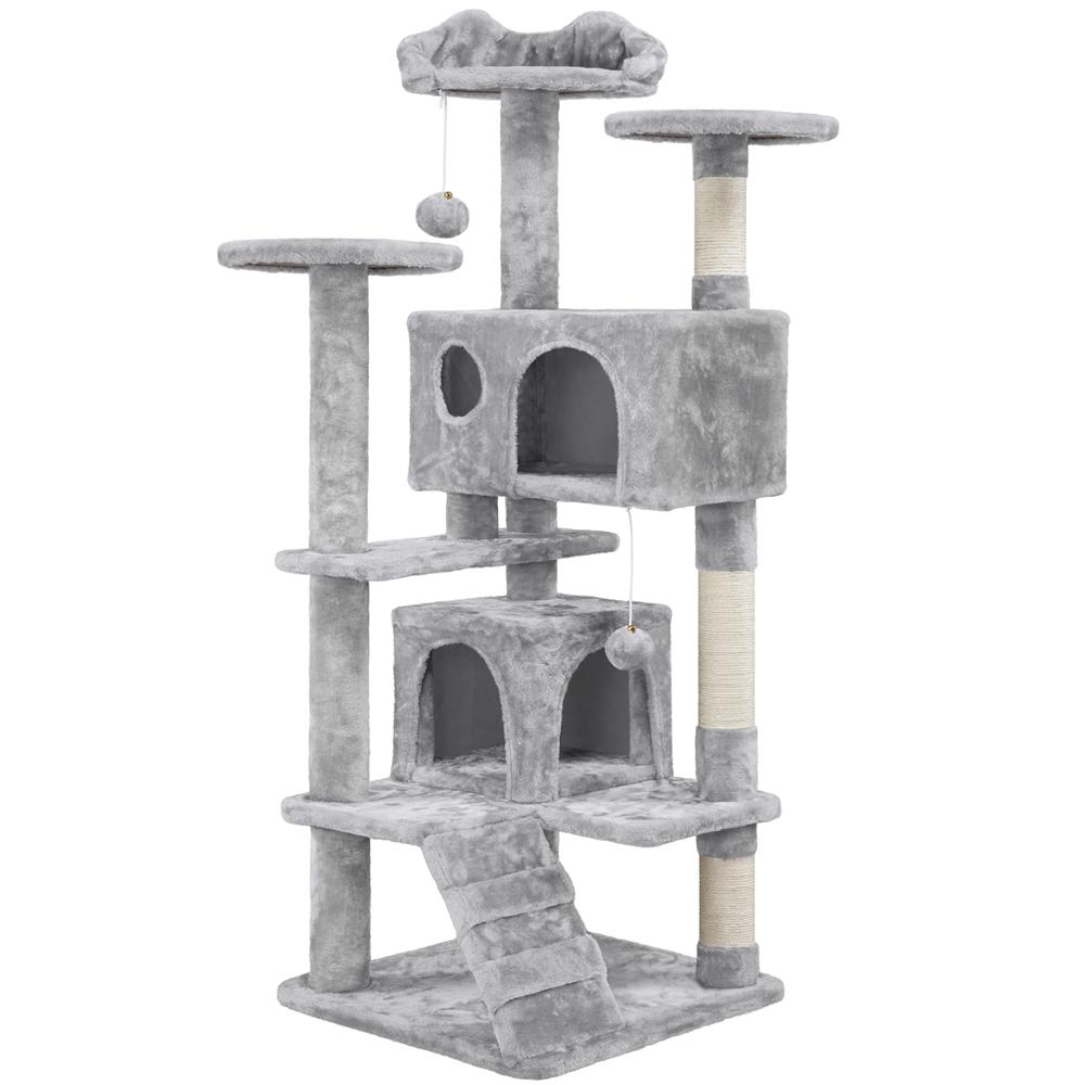 Albero Tiragraffi Multilivello con Cuscini, Cucce e Giochi | S / M / L - Partenopet