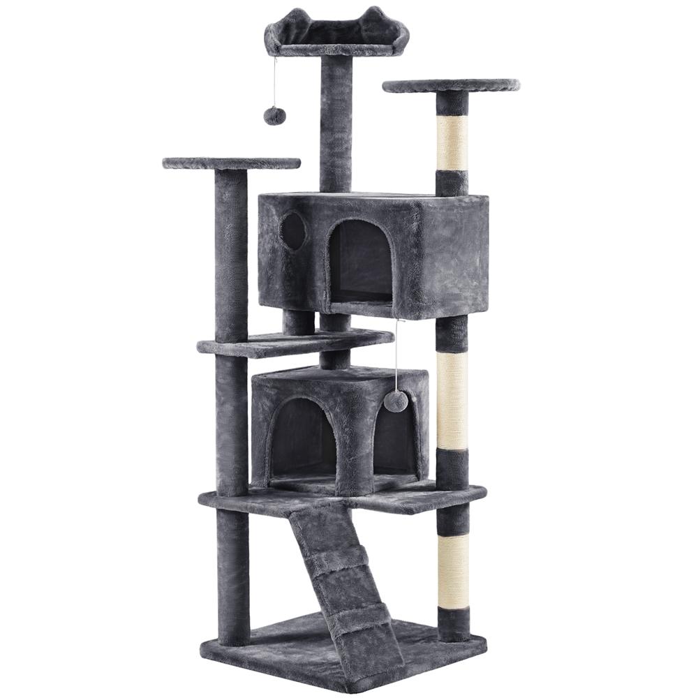 Albero Tiragraffi Multilivello con Cuscini, Cucce e Giochi | S / M / L - Partenopet