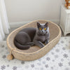 Tiragraffi in Juta per Gatti con Pallina | Cuccia e Gioco 57x36cm - Partenopet