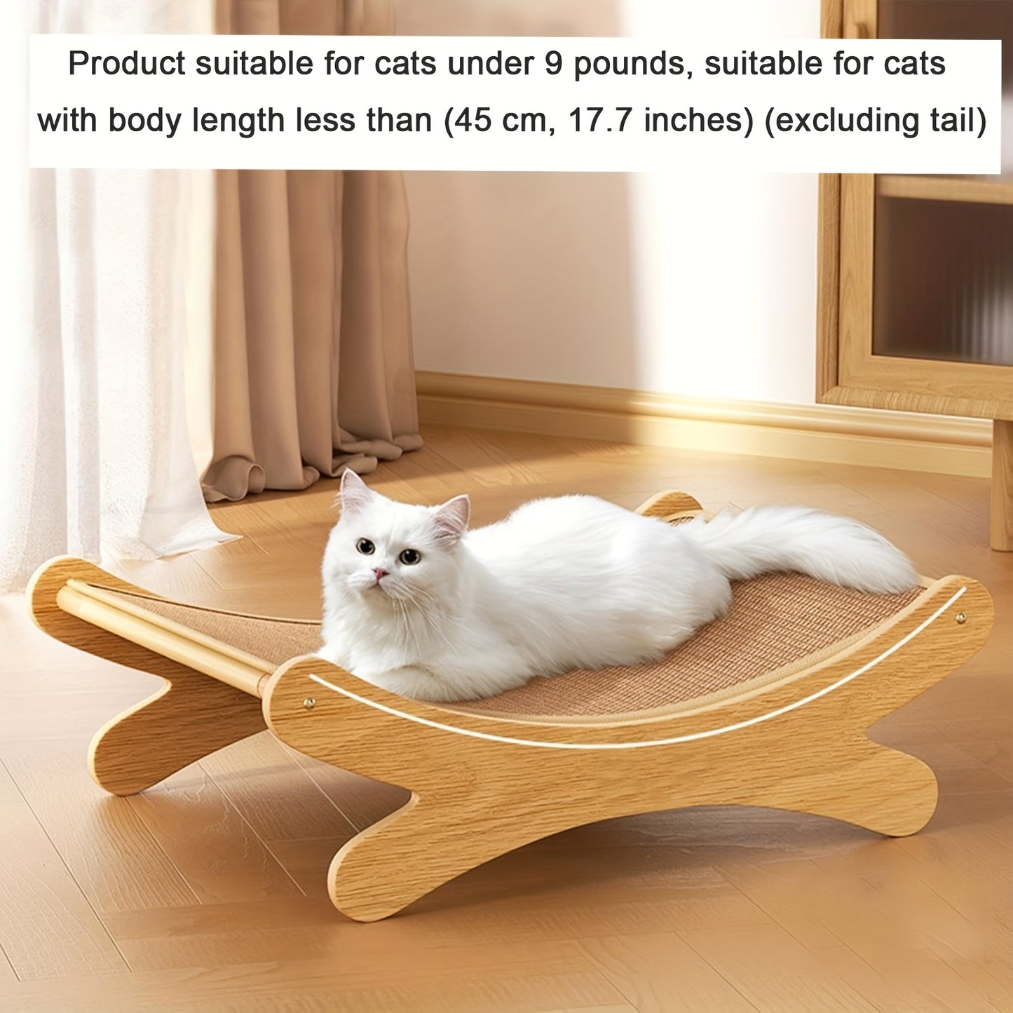 Tiragraffi in Sisal per Gatto 49x32 cm | Tappeto Gioco e Relax - Partenopet