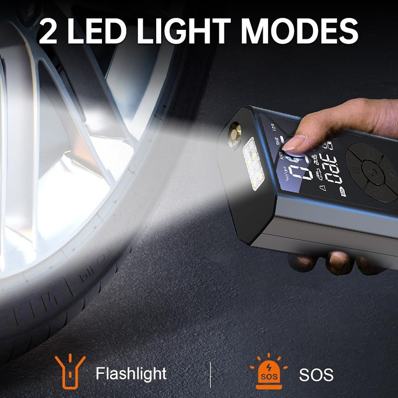 Pompa Elettrica Wireless 150 PSI | Compressore Portatile Digitale