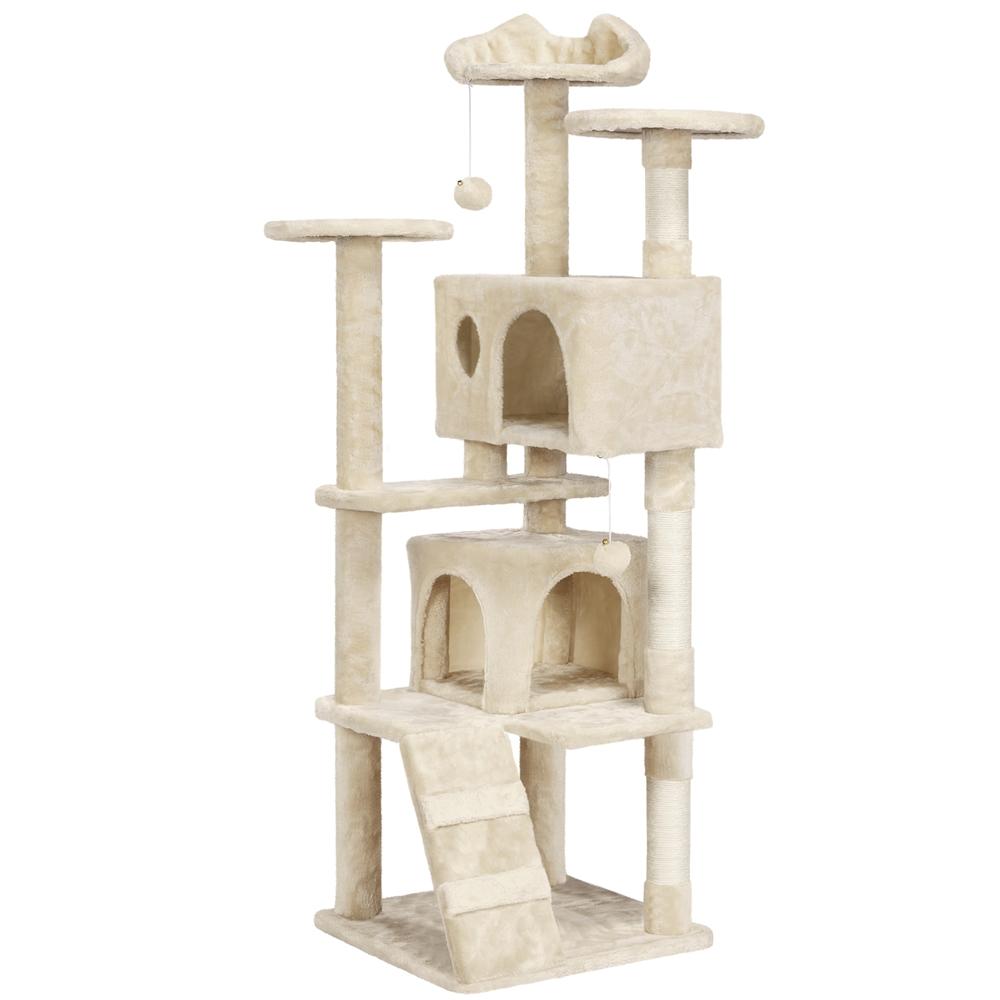 Albero Tiragraffi Multilivello con Cuscini, Cucce e Giochi | S / M / L - Partenopet