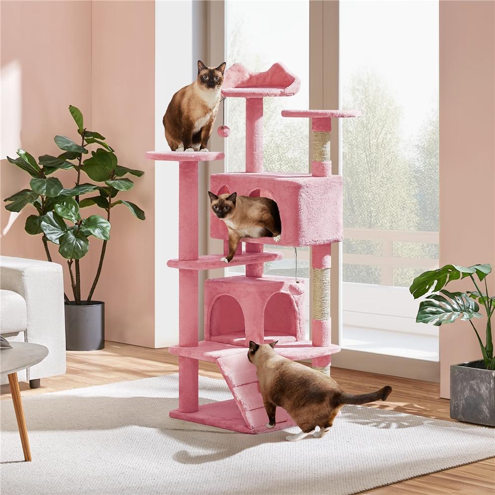 Albero Tiragraffi Multilivello con Cuscini, Cucce e Giochi | S / M / L - Partenopet