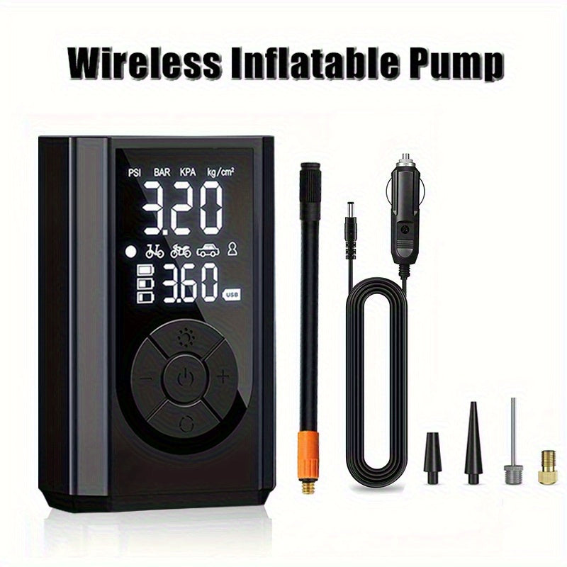 Pompa Elettrica Wireless 150 PSI | Compressore Portatile Digitale