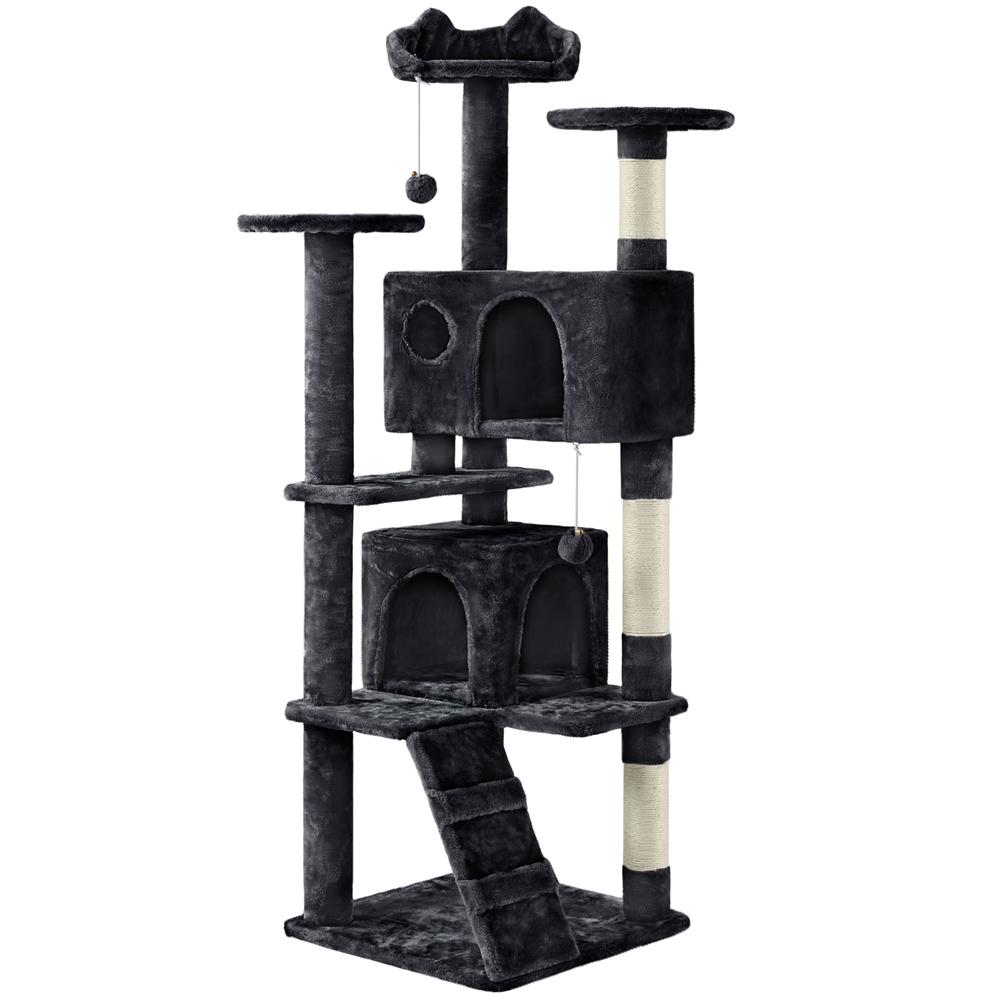 Albero Tiragraffi Multilivello con Cuscini, Cucce e Giochi | S / M / L - Partenopet