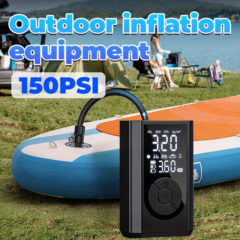 Pompa Elettrica Wireless 150 PSI | Compressore Portatile Digitale