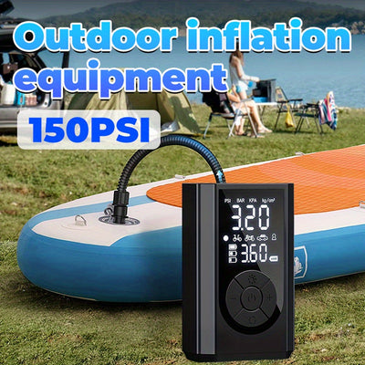 Pompa Elettrica Wireless 150 PSI | Compressore Portatile Digitale
